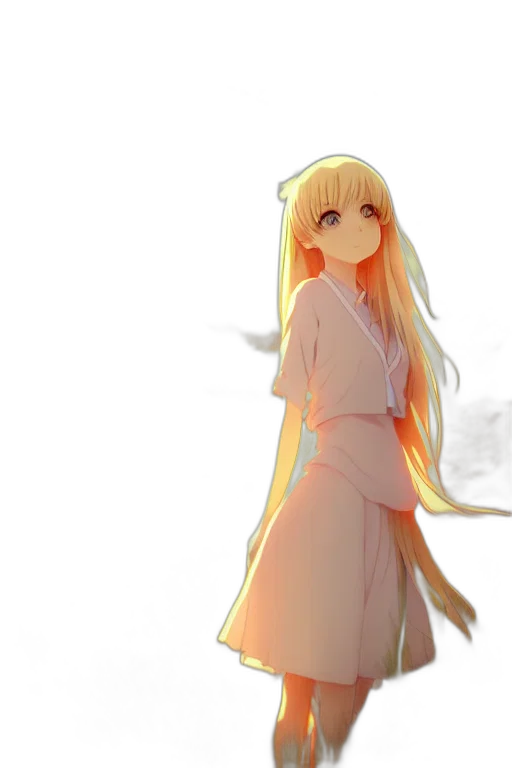 dress, staff, sword, dragon, anime, concept art, 3d render, fantasy art transparent PNG cut-out