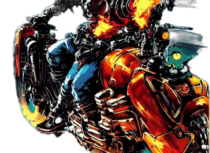 robot, comic book art, concept art, marvel transparent PNG cut-out