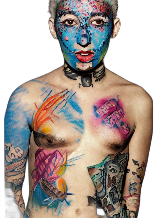 mask, jewelry, dress, face, cyberpunk, photorealistic, concept art, blue transparent PNG cut-out