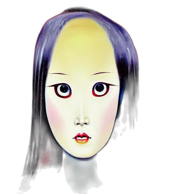 mask, face, robot, creature, photorealistic, 3d render, anime, watercolor transparent PNG cut-out