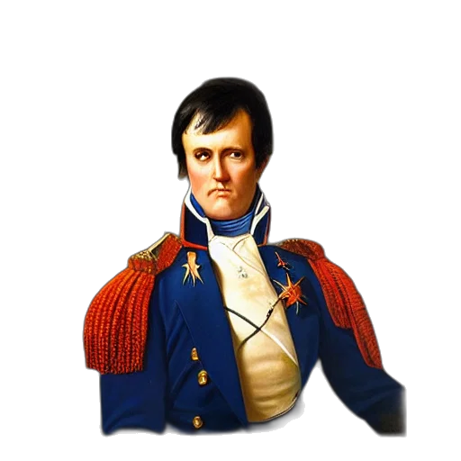 jacket, face, staff, crown transparent PNG cut-out