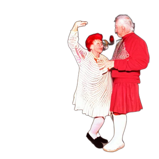 dress, red, couple, grandparents, years, old, wearing, knight transparent PNG cut-out