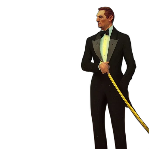 staff, concept art, 3d render, simple transparent PNG cut-out