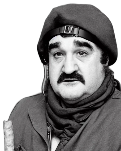 face, jacket, hat, headshot, john, belushi, wild, bill transparent PNG cut-out
