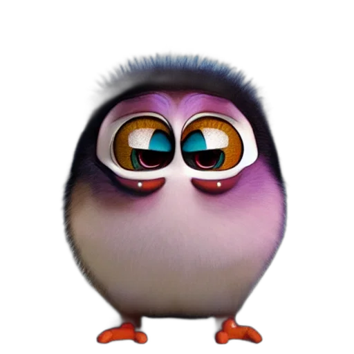 animal, creature, staff, face, 3d render, concept art, cartoon, photorealistic transparent PNG cut-out