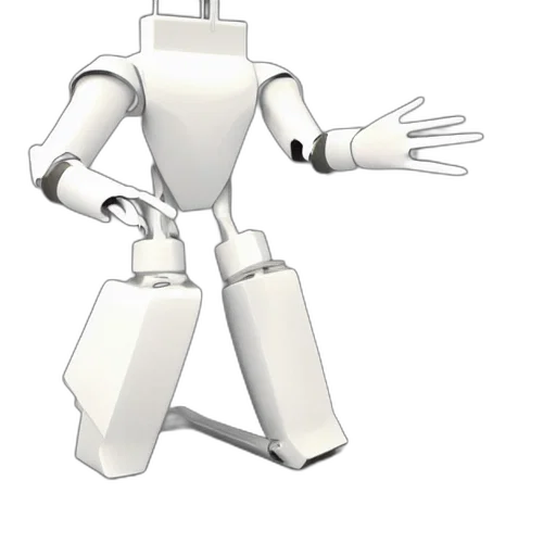 robot, staff, weapon, animal, 3d render, concept art, cartoon, pixel art transparent PNG cut-out