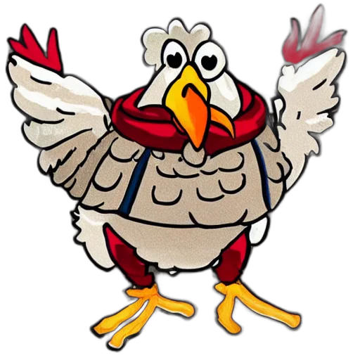 animal, cartoon, concept art, chicken transparent PNG cut-out