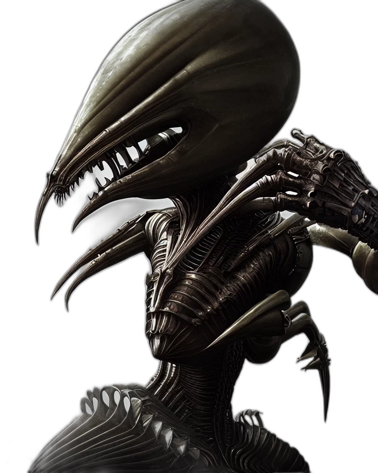 creature, mask, concept art, fantasy art, 3d render, outer space, epic, portrait transparent PNG cut-out