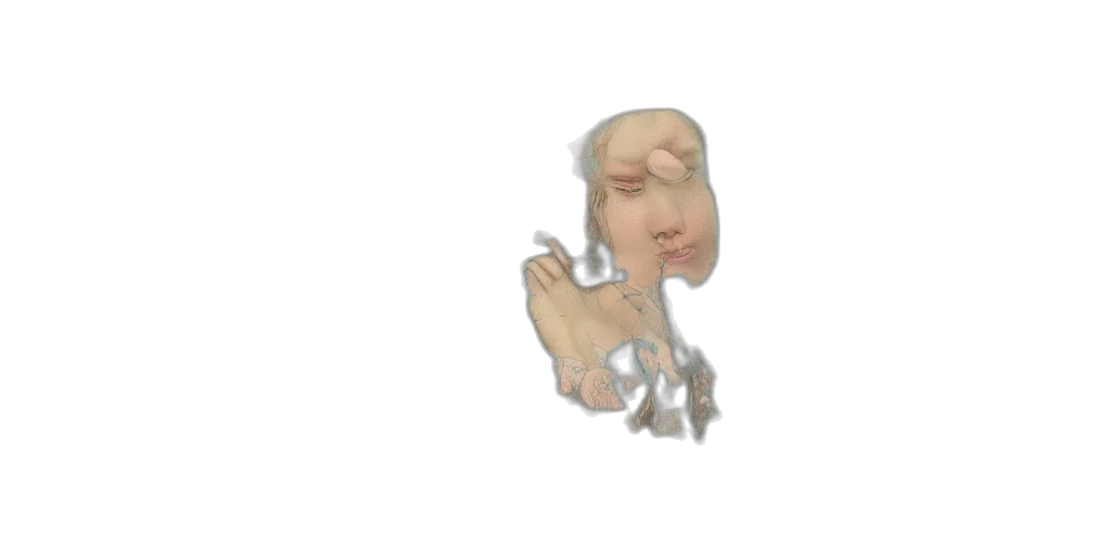face, creature, mask, animal, 3d render, concept art, pixel art, photorealistic transparent PNG cut-out