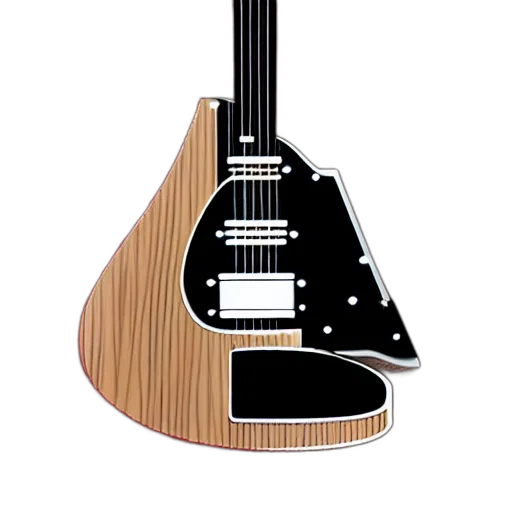 3d render, pixel art, concept art, cartoon, ultimate, guitar, scale transparent PNG cut-out