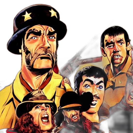 comic book art, concept art, fire, outer space, scene, hogan, heroes, style transparent PNG cut-out