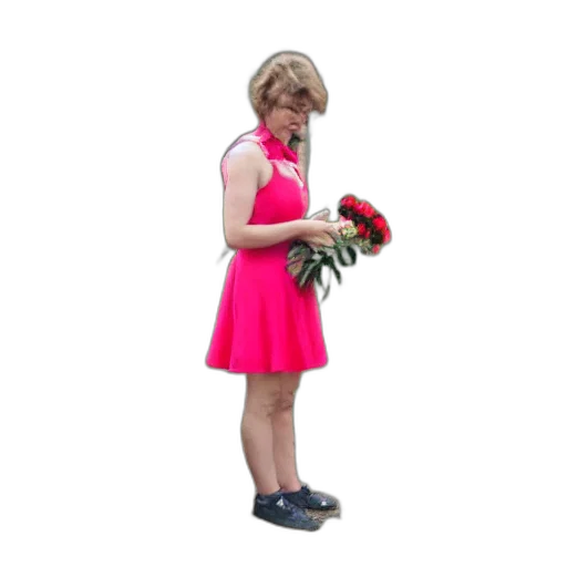 dress, flower, shoes, weapon, 3d render, photorealistic, concept art, red transparent PNG cut-out