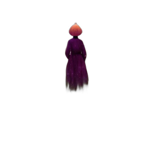 hair, dress, creature, hat, 3d render, pixel art, concept art, fantasy art transparent PNG cut-out