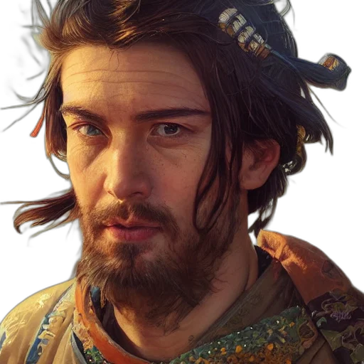 face, sword, crown, staff transparent PNG cut-out