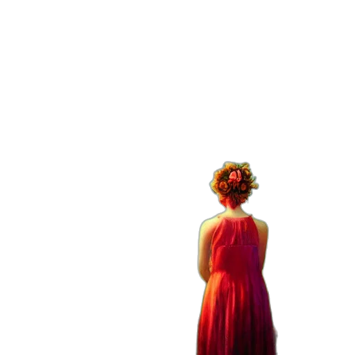 dress, crown, flower, mask transparent PNG cut-out