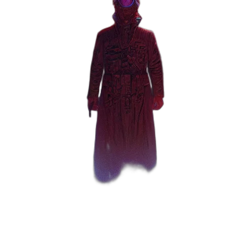 jacket, mask, dress, creature transparent PNG cut-out