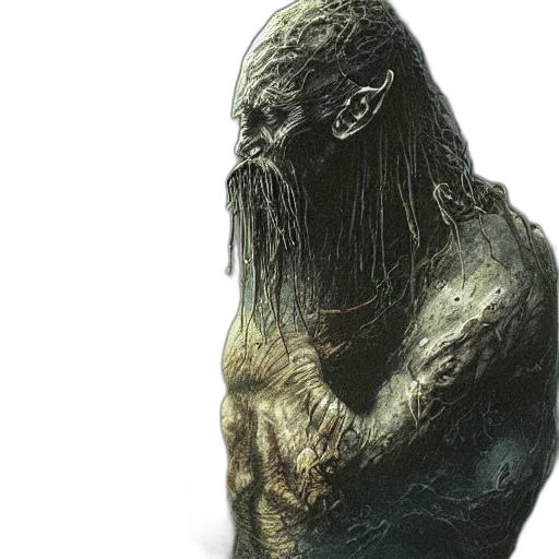 creature, face, hair, mask transparent PNG cut-out
