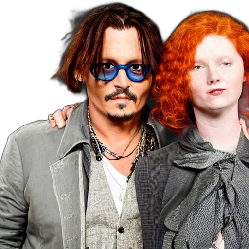photo, johnny, depp, ginger transparent PNG cut-out