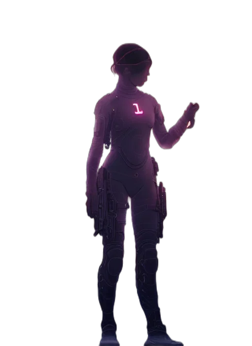 staff, weapon, dress, robot transparent PNG cut-out
