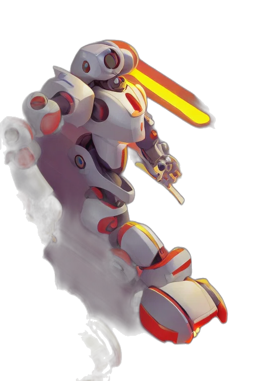 robot, weapon, sword, staff transparent PNG cut-out