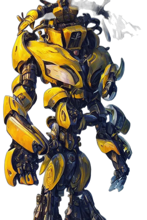 robot, weapon, concept art, 3d render transparent PNG cut-out