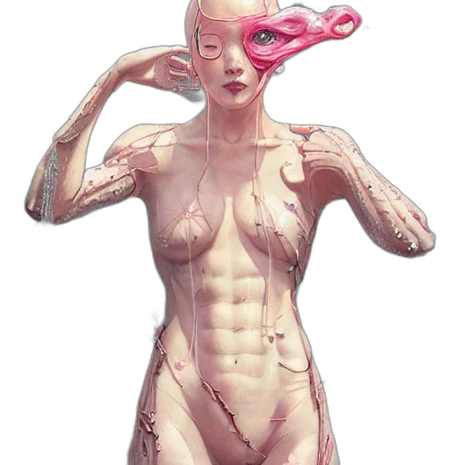 creature, robot, dress, mask transparent PNG cut-out