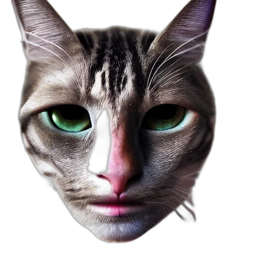 animal, face, mask, creature, photorealistic, 3d render, concept art, cartoon transparent PNG cut-out