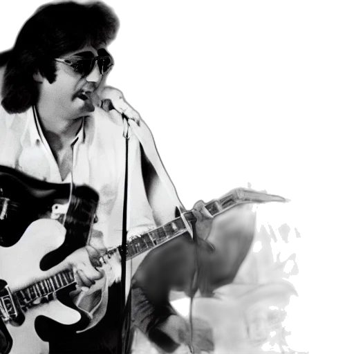 john, lennon, elvis, singing transparent PNG cut-out
