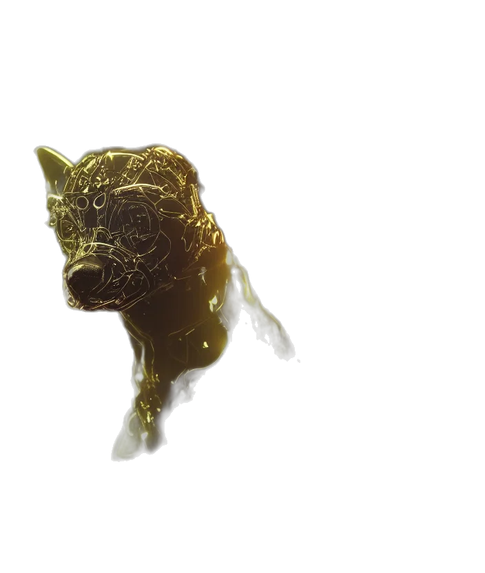 mask, animal, creature, hair, concept art, 3d render, watercolor, photorealistic transparent PNG cut-out