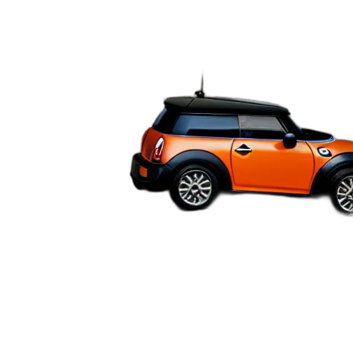 car, 3d render, photorealistic, concept art, photo, miniature, mini, cooper transparent PNG cut-out