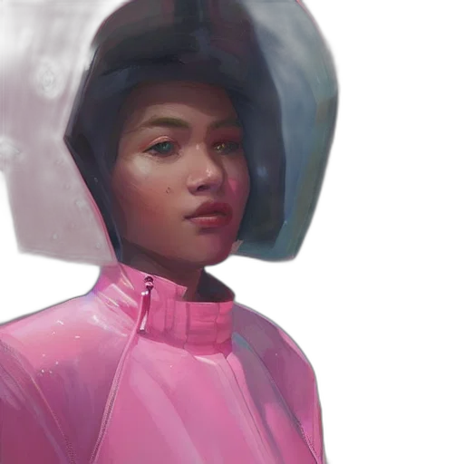 face, jacket, robot, hat transparent PNG cut-out