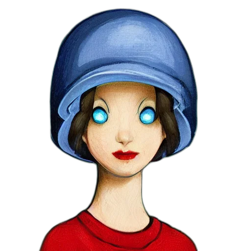 hat, face, dress, cartoon transparent PNG cut-out