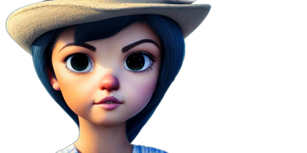 face, hat, robot, 3d render transparent PNG cut-out
