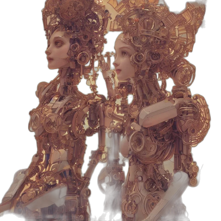 robot, crown, mask, jewelry transparent PNG cut-out