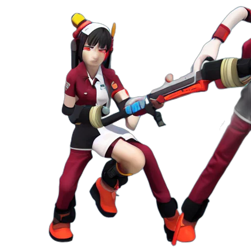 weapon, staff, sword, concept art, 3d render, pixel art, fantasy art, hatsune transparent PNG cut-out