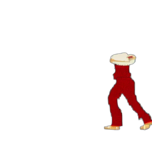 hat, creature, shoes, animal, pixel art, concept art, 3d render, anime transparent PNG cut-out