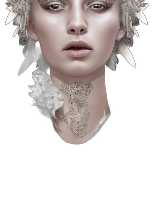 face, mask, crown, jewelry, photorealistic, fantasy art, concept art, 3d render transparent PNG cut-out