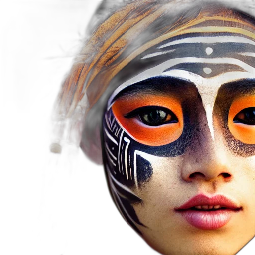 mask, face, photorealistic, fantasy art transparent PNG cut-out