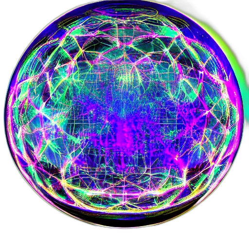 umbrella, crown, jewelry, vaporwave, cyberpunk, 3d render, outer space, neon transparent PNG cut-out