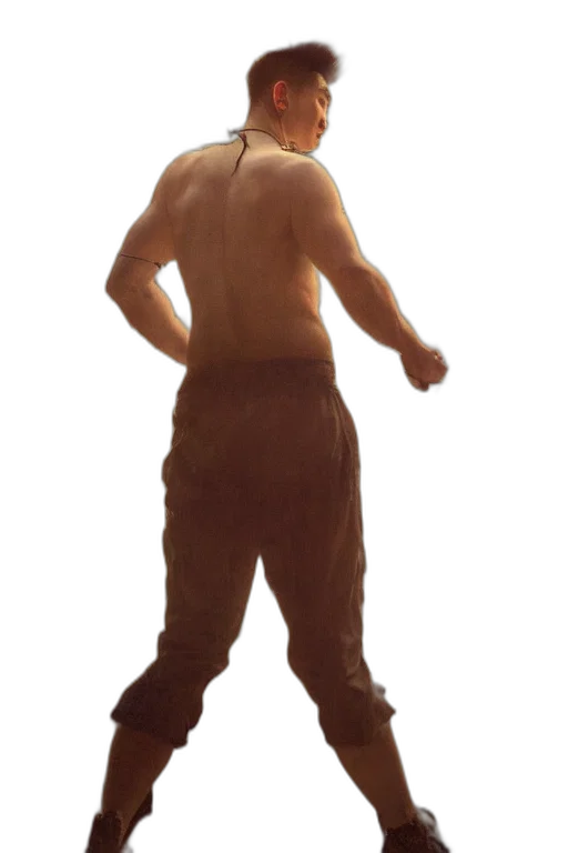 creature, animal, staff, 3d render transparent PNG cut-out