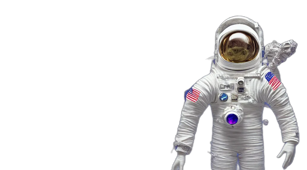 robot, concept art, 3d render, outer space transparent PNG cut-out