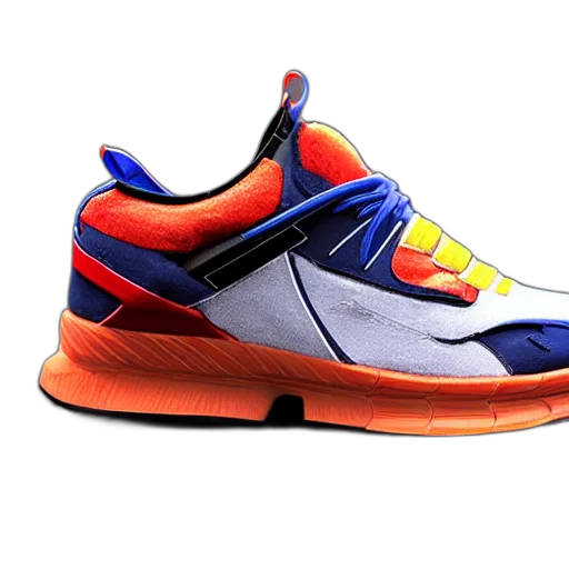 shoes, 3d render, photorealistic, running transparent PNG cut-out