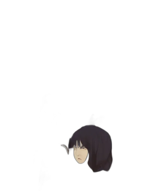 hair, face, mask, creature transparent PNG cut-out