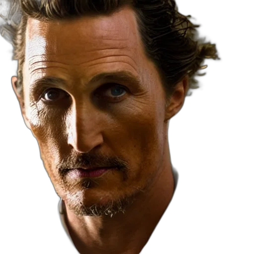 face, hair, mask, photorealistic transparent PNG cut-out