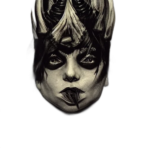 mask, face, hat, crown, comic book art, fantasy art, concept art, watercolor transparent PNG cut-out