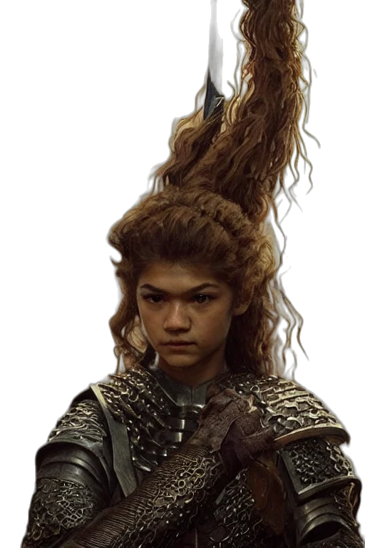hair, crown, dragon, face transparent PNG cut-out