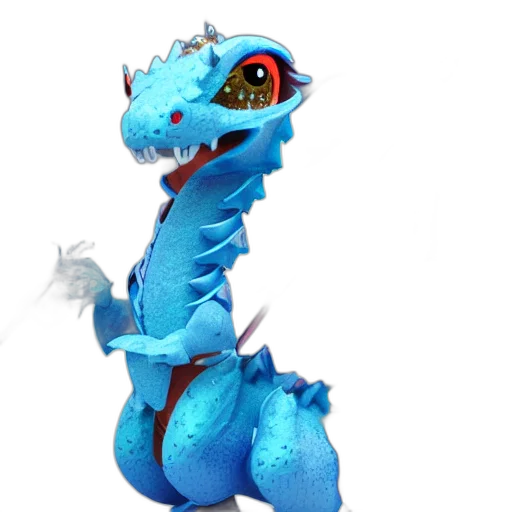 dragon, creature, staff, animal transparent PNG cut-out