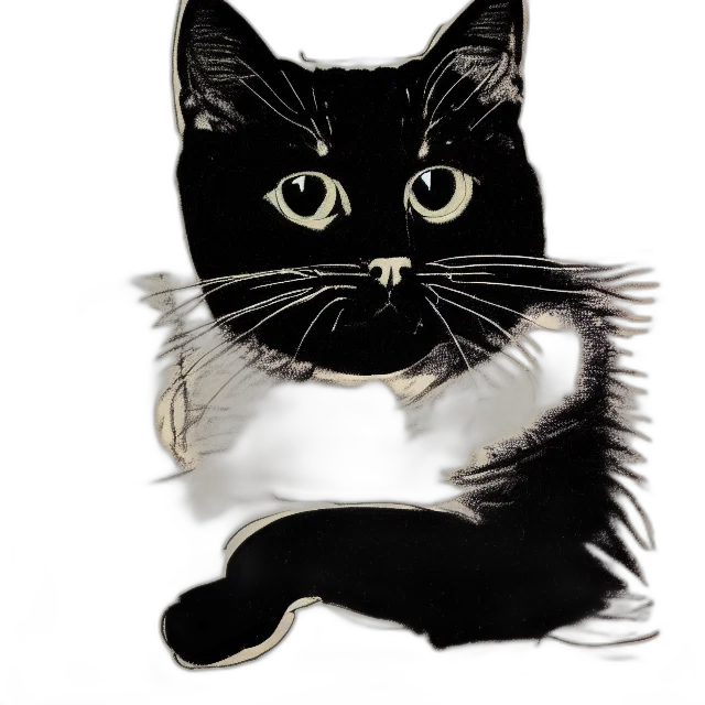 animal, creature, staff, photorealistic, watercolor, cartoon, concept art, monochrome transparent PNG cut-out
