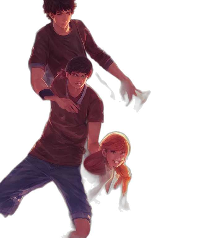 concept art, comic book art, watercolor, anime transparent PNG cut-out