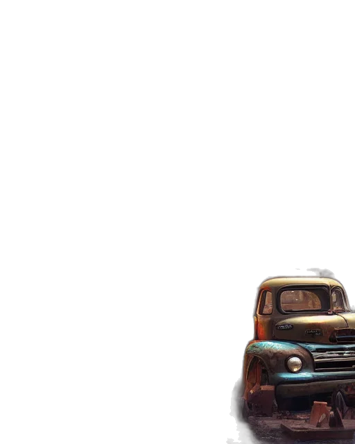 car, robot, bottle, hat, 3d render, photorealistic, concept art, comic book art transparent PNG cut-out